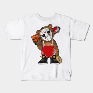 Jason Voorhees Teddy Bear Parody Kids T-Shirt